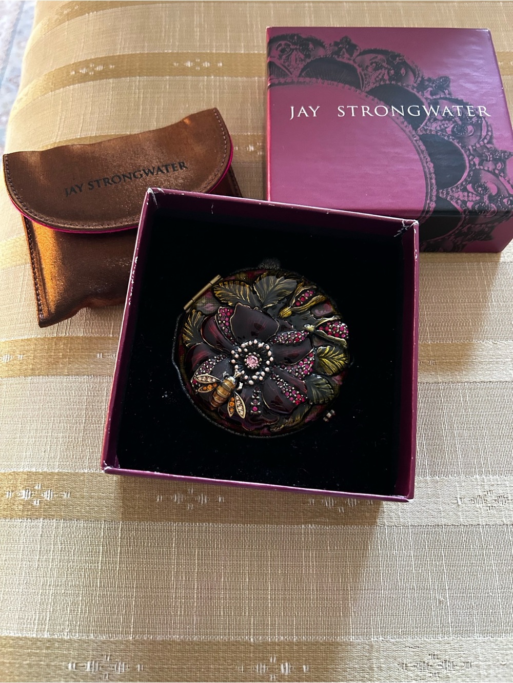 NIB Jay Strongwater compact mirror